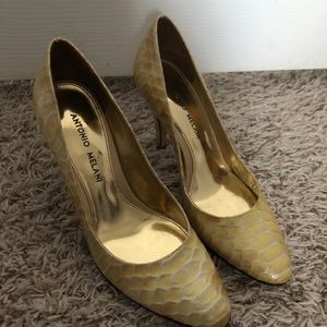 Antonio Melani Yellow Heels